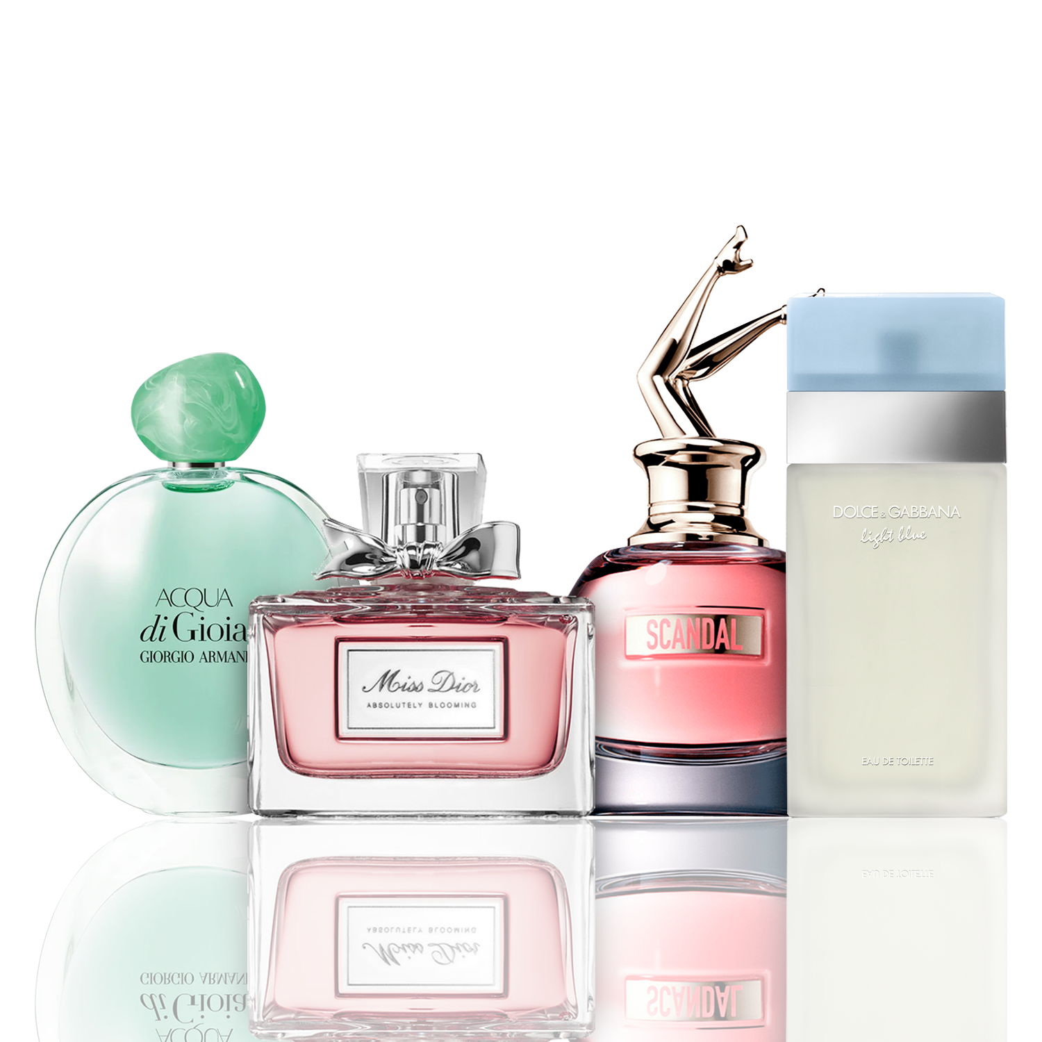 Giorgio Armani Set 4 Parfumuri | Acqua di Gioia, Light Blue, Scandal, Miss Dior 100 ml